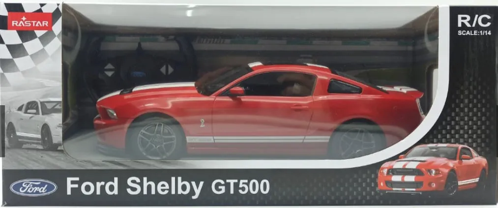 { Super Sale } Licensed RC Ford Shelby Mustang GT500 Upgraded 1:14 Scale 2.4GHz Remote Control Car l Ages 3 