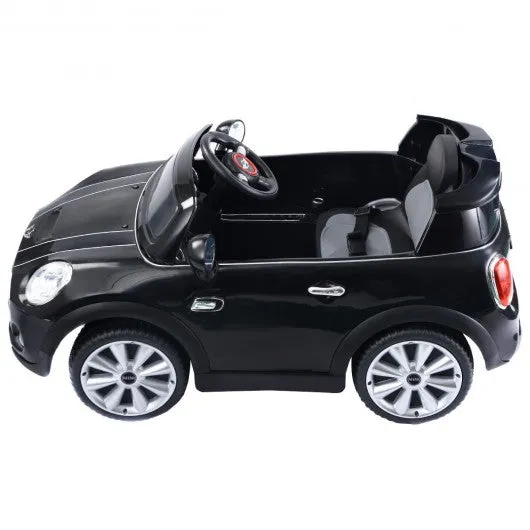 10-Presell MINI Hatch 12V Electric Kids Ride On Car Licensed MP3 RC Remote Control-Black