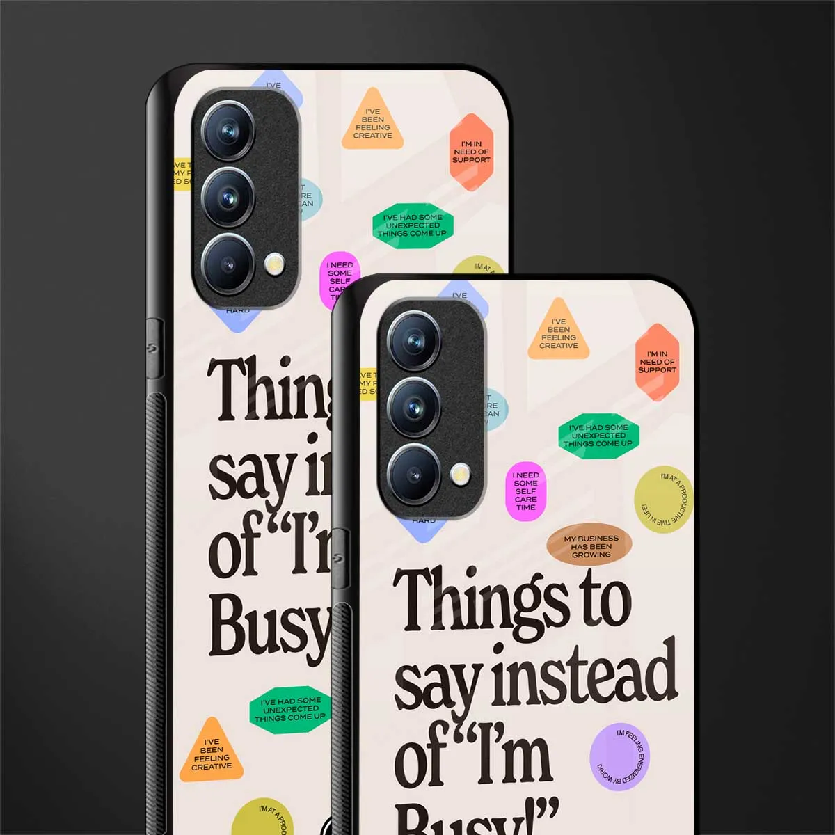 10 Things To Say Phone Case for Oppo F19 | Glass Case