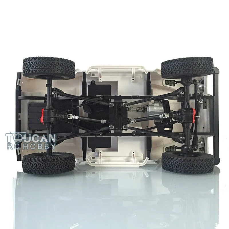 1/10 Scale D90 RC Rock Crawler Car Pickup Metal Chassis ESC Radio Wheel Tires Metal Chassis Light Sound System ESC Servo Motor