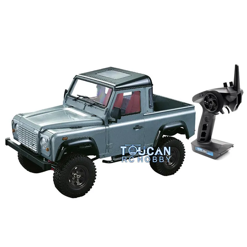 1/10 Scale D90 RC Rock Crawler Car Pickup Metal Chassis ESC Radio Wheel Tires Metal Chassis Light Sound System ESC Servo Motor