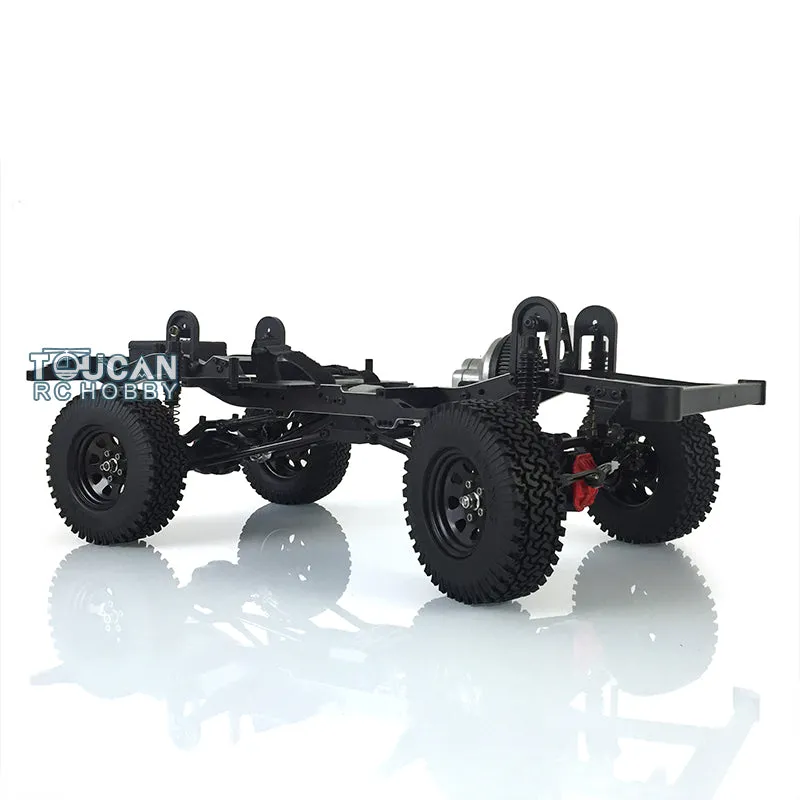 1/10 Scale D90 RC Rock Crawler Car Pickup Metal Chassis ESC Radio Wheel Tires Metal Chassis Light Sound System ESC Servo Motor