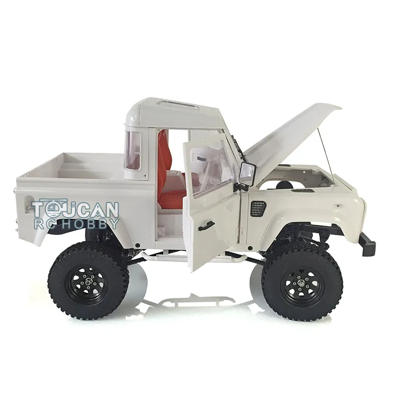 1/10 Scale D90 RC Rock Crawler Car Pickup Metal Chassis ESC Radio Wheel Tires Metal Chassis Light Sound System ESC Servo Motor