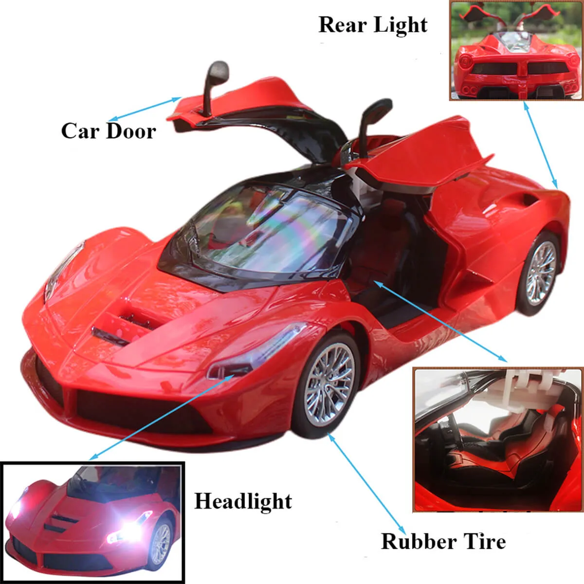 1/14 RC Car Gravity Sensor Remote Control Car w/ Door Open & Closed