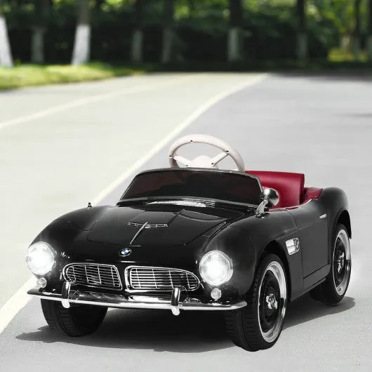 12 V BMW 507 Licensed Electric Kids Ride On Retro Car-Black