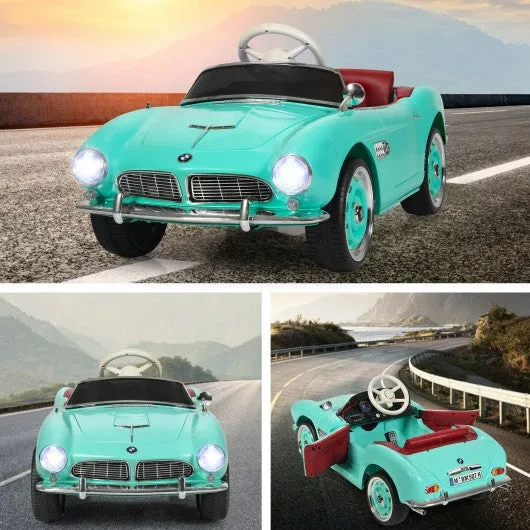 12 V BMW 507 Licensed Electric Kids Ride On Retro Car-Green