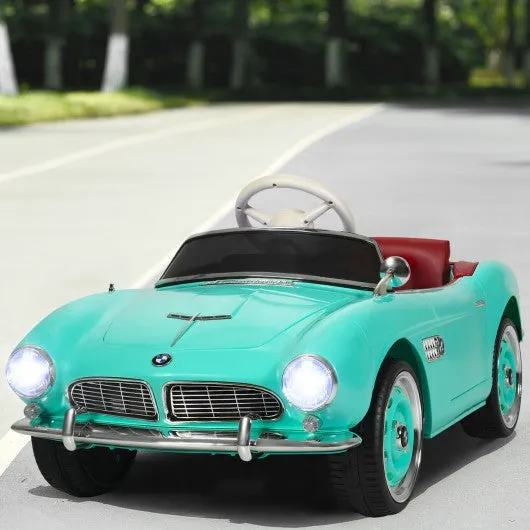 12 V BMW 507 Licensed Electric Kids Ride On Retro Car-Green