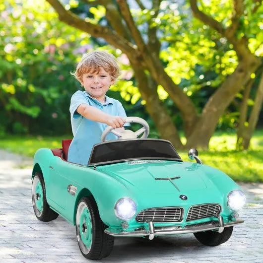 12 V BMW 507 Licensed Electric Kids Ride On Retro Car-Green