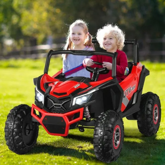 12 V Electric Kids Ride-On Car 2-Seater SUV Off-Road UTV with Remote-Red