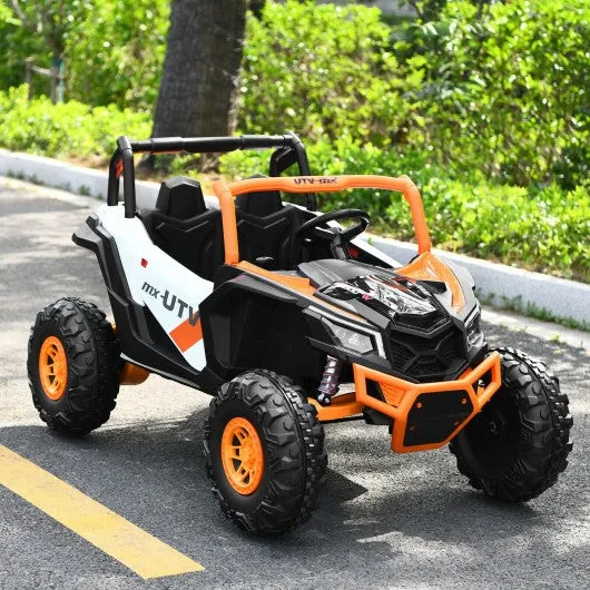 12 V Electric Kids Ride-On Car 2-Seater SUV Off-Road UTV with Remote-White