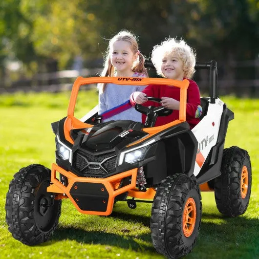 12 V Electric Kids Ride-On Car 2-Seater SUV Off-Road UTV with Remote-White