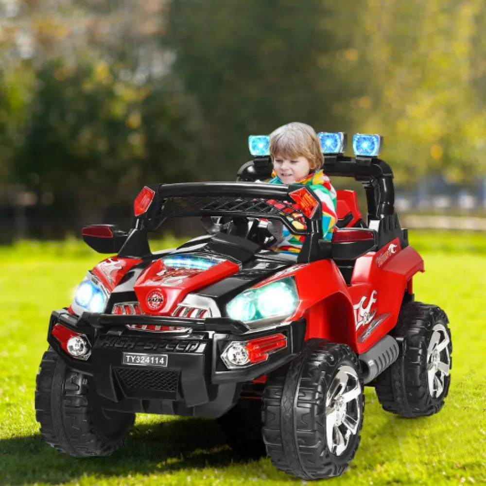 12 V Kids Ride-On SUV Car with Remote Control LED Lights