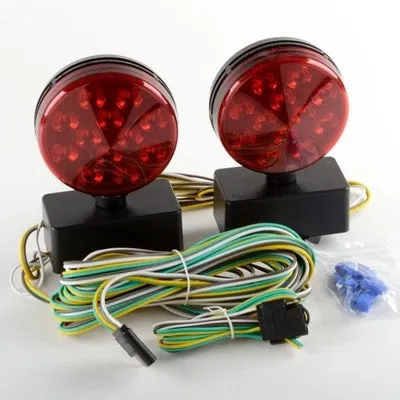 12 v Led Magnetic Mount Rear Towing Tow Lights Kit Harness for Car Trailer