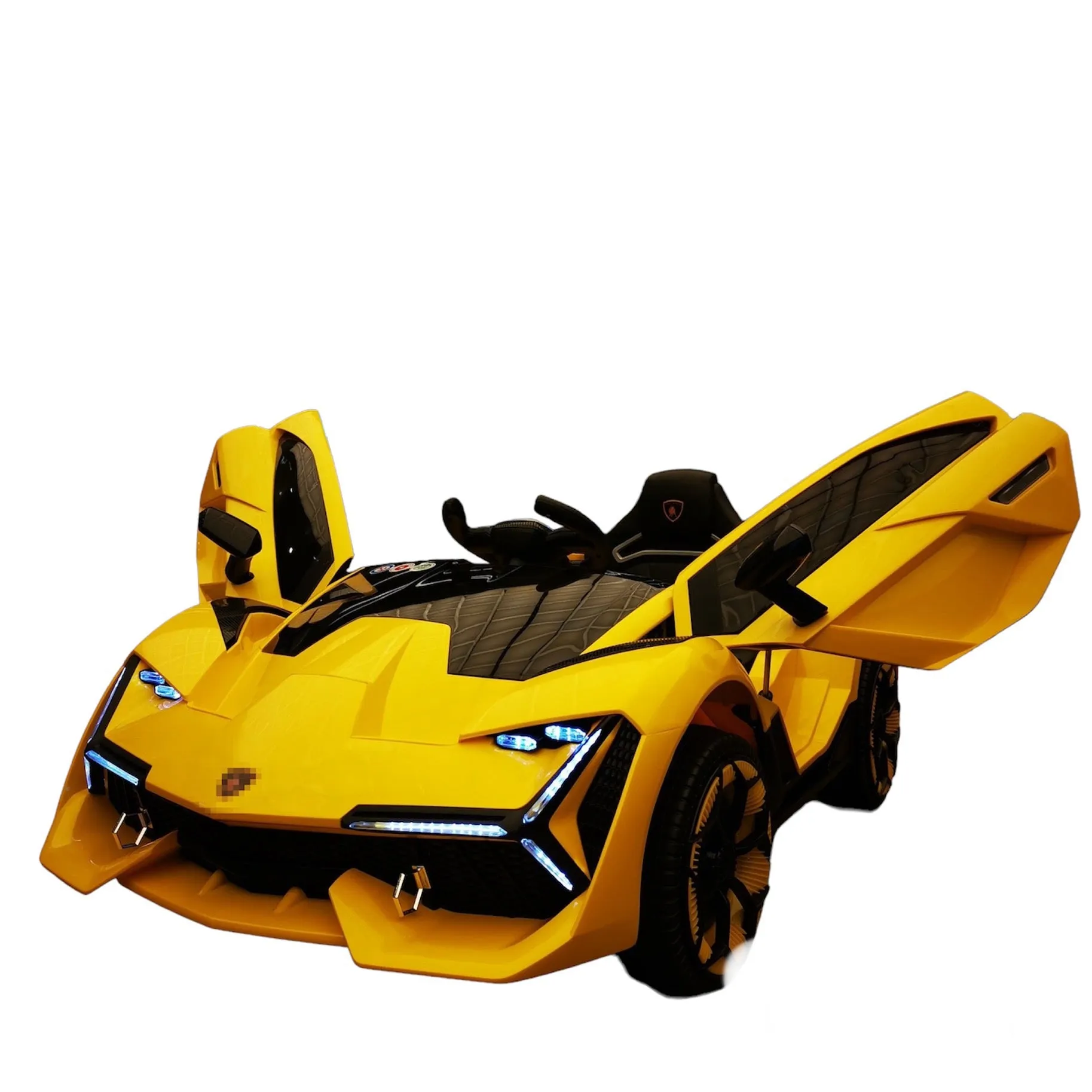 12V | 2025 Lamborghini Style Powerful Dual Motor | Ages 1-7 | Ride On Car | Leather Seat| Remote | 1 Seater | 2 Colours