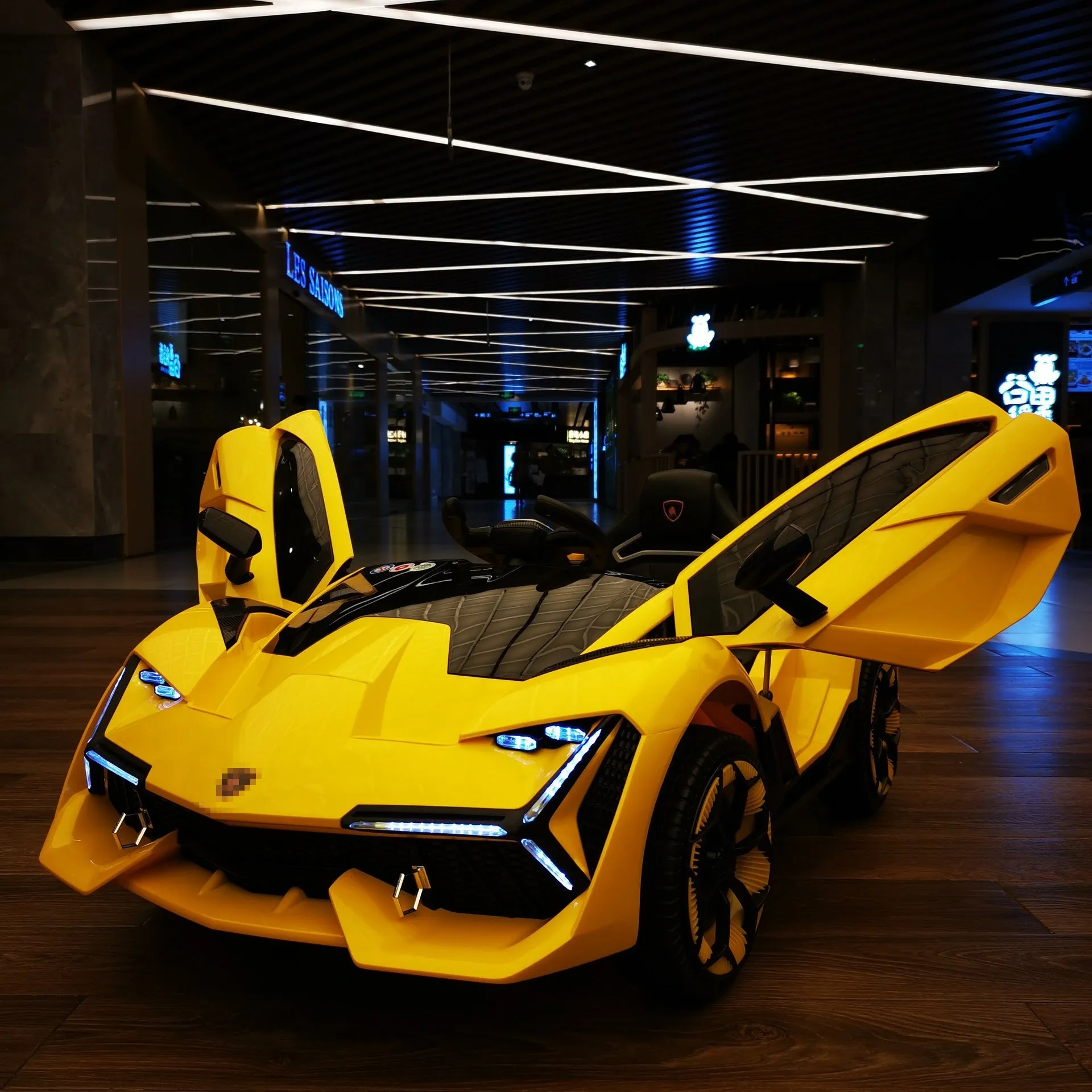 12V | 2025 Lamborghini Style Powerful Dual Motor | Ages 1-7 | Ride On Car | Leather Seat| Remote | 1 Seater | 2 Colours