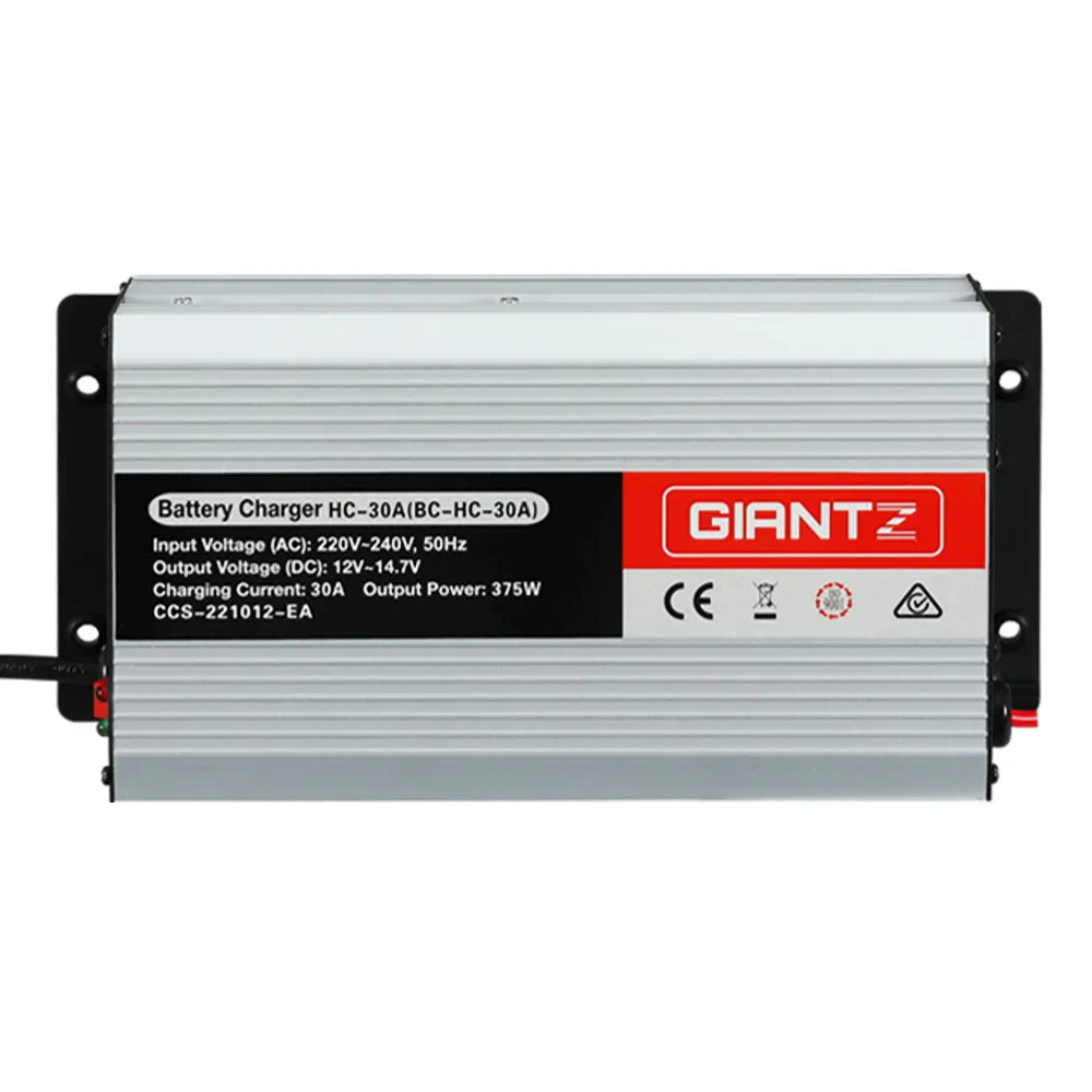 12V 30A Car Battery Charger with Safety Features - Giantz