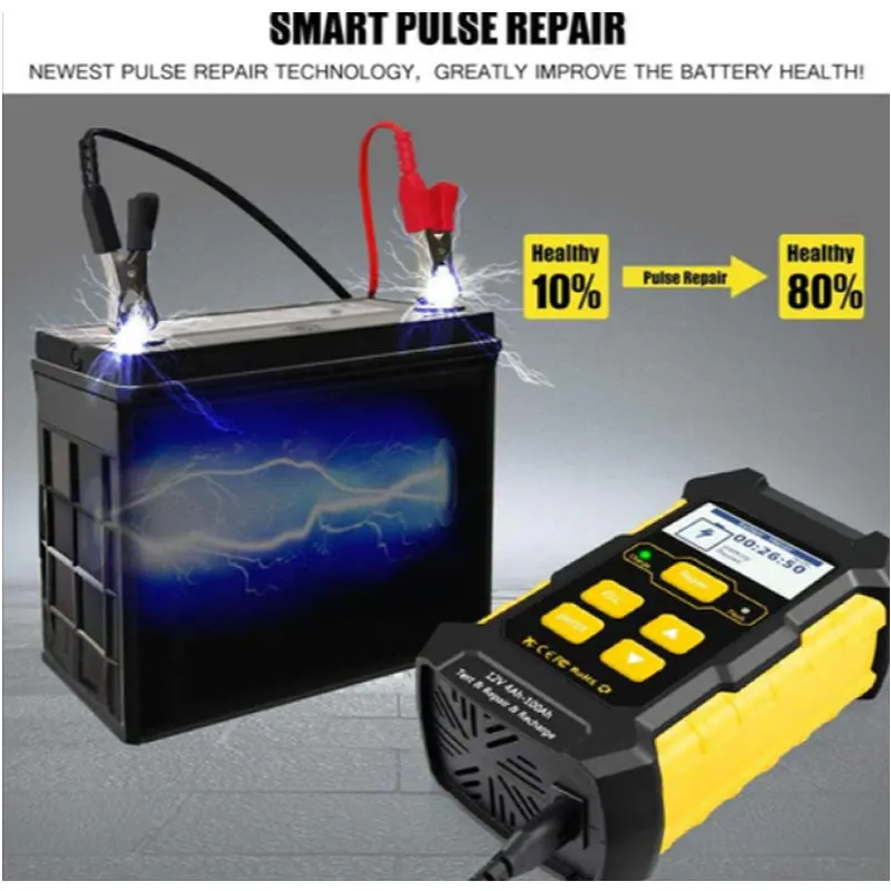 12V 4Ah-100Ah Car Recharge, Test And Repair Battery Tester Kw510 Ng-58