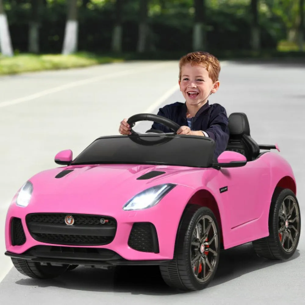 12V Jaguar F-Type SVR Licensed Kids Ride On Car-Navy