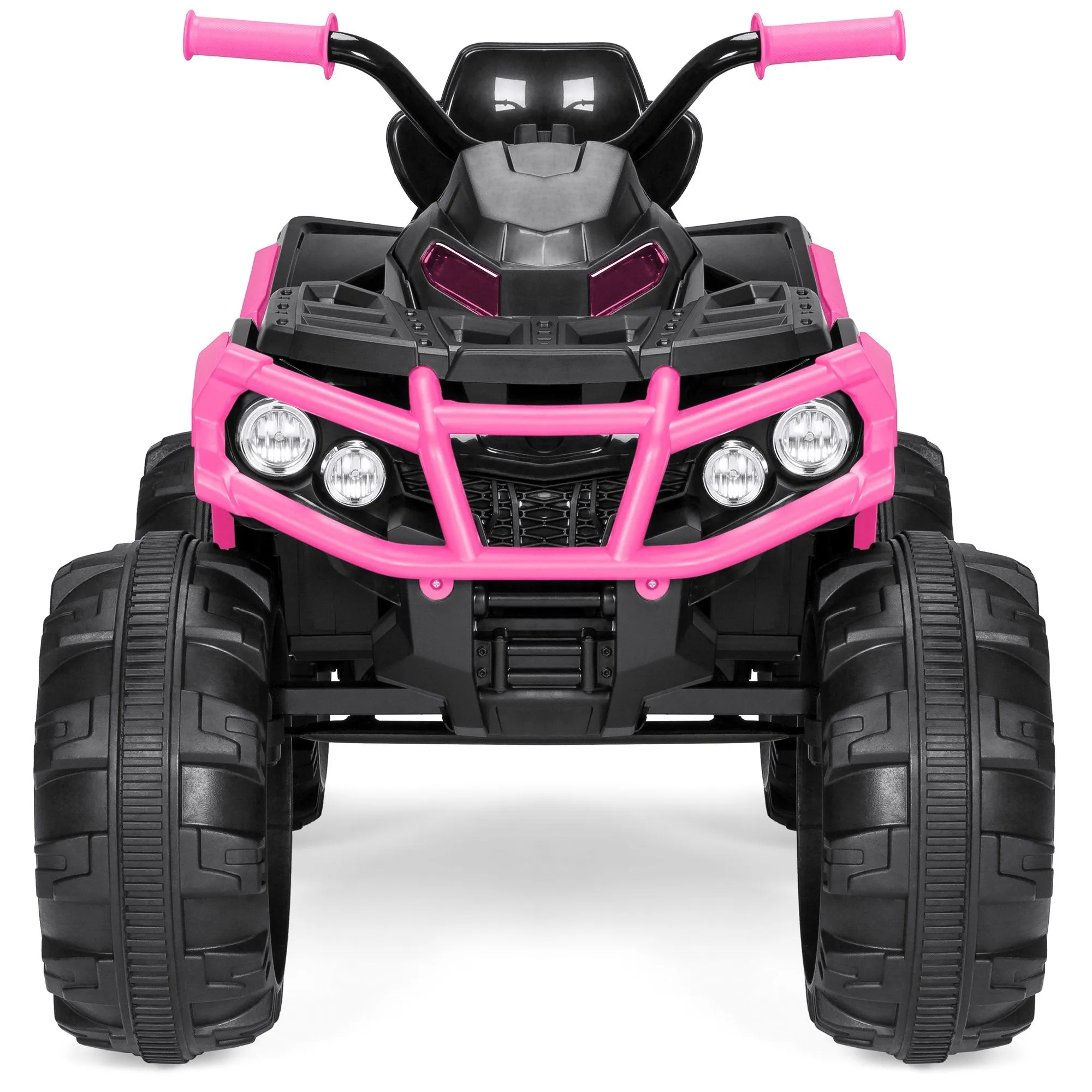 12V Kids 4-Wheeler Quad ATV Ride-On Car w/ 3.7mph Max, Headlights, AUX