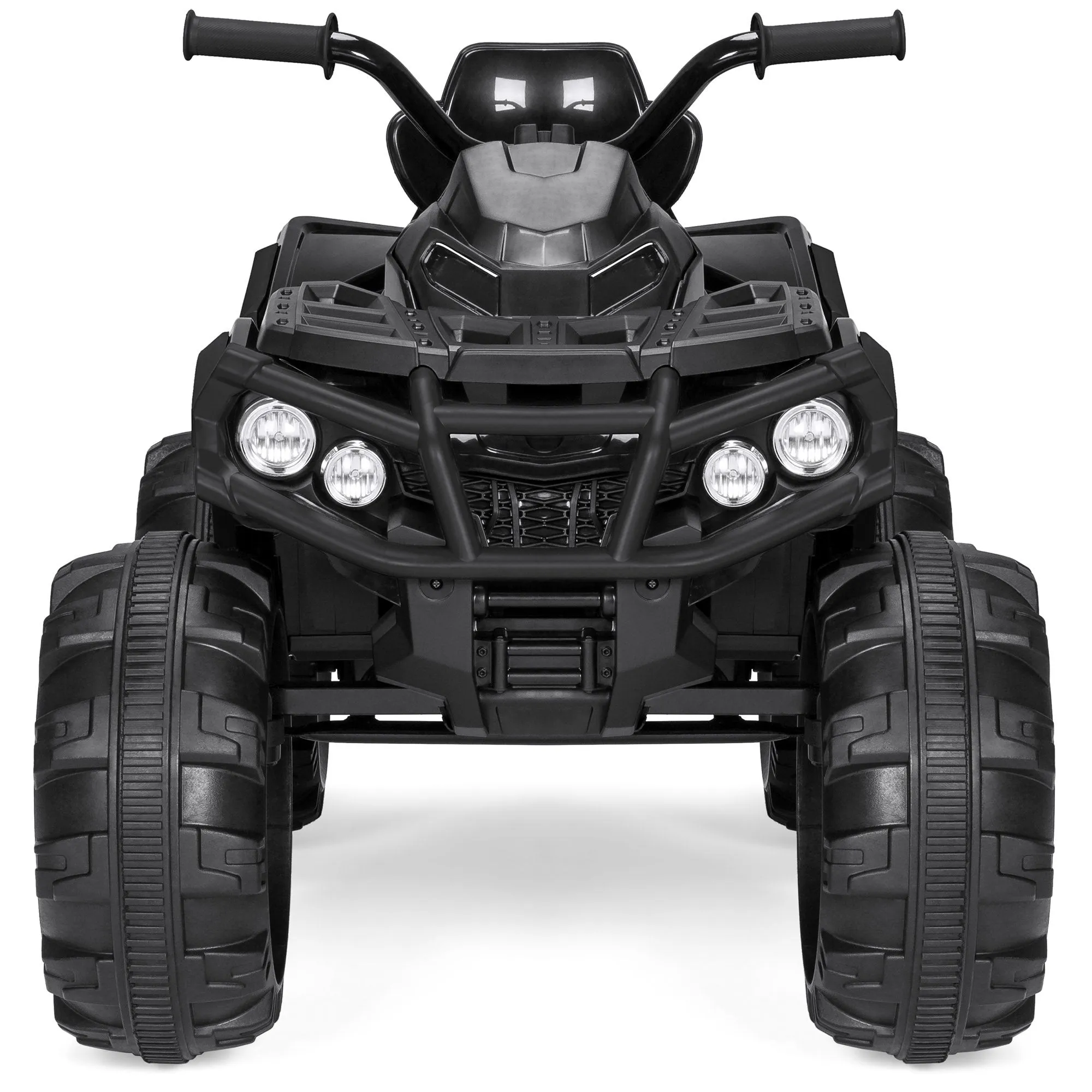 12V Kids 4-Wheeler Quad ATV Ride-On Car w/ 3.7mph Max, Headlights, AUX