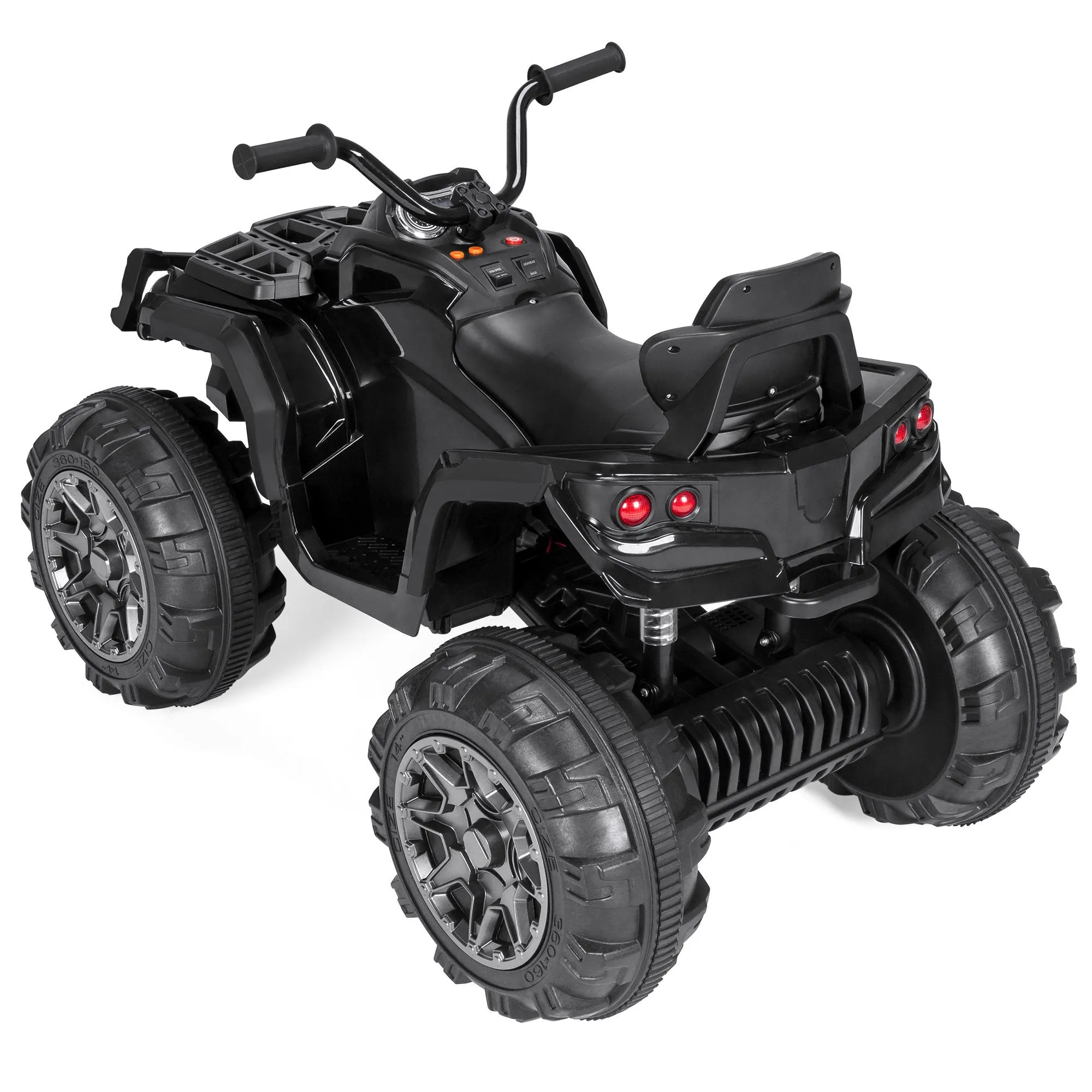 12V Kids 4-Wheeler Quad ATV Ride-On Car w/ 3.7mph Max, Headlights, AUX