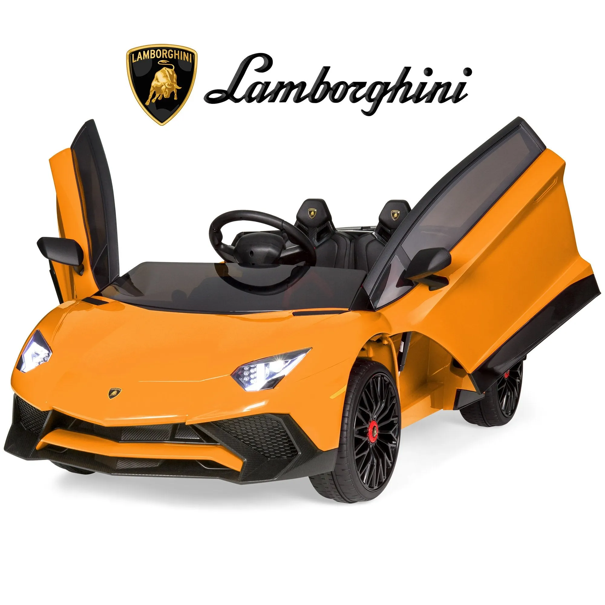 12V Kids Ride-On Lamborghini Aventador SV Sports Car Toy w/ Parent Control