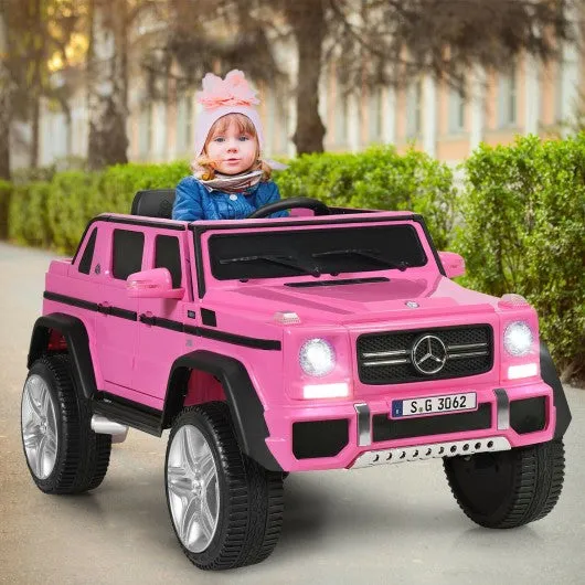 12V Licensed Mercedes-Benz Kids Ride On Car-Pink