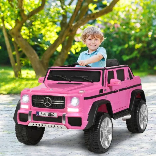 12V Licensed Mercedes-Benz Kids Ride On Car-Pink