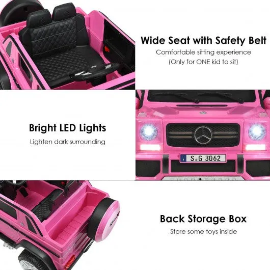 12V Licensed Mercedes-Benz Kids Ride On Car-Pink