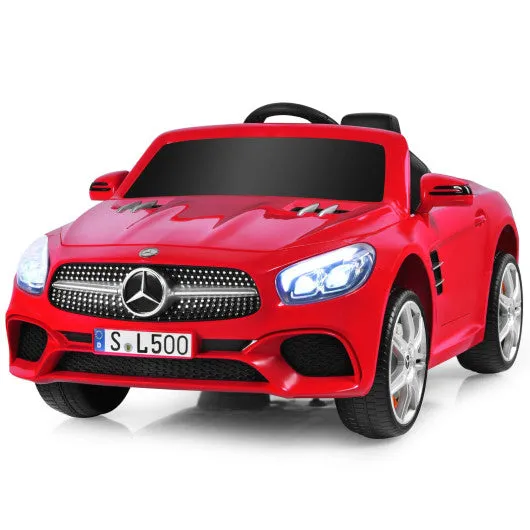 12V Mercedes-Benz SL500 Licensed Kids Ride On Car with Remote Control-Red