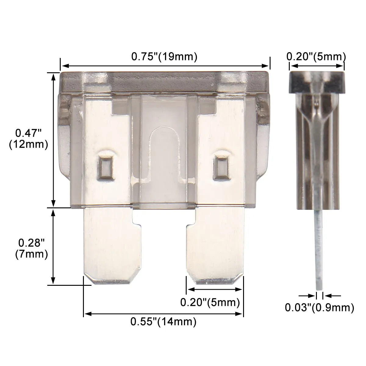 15A Oswald Norm Automotive Blade Fuse