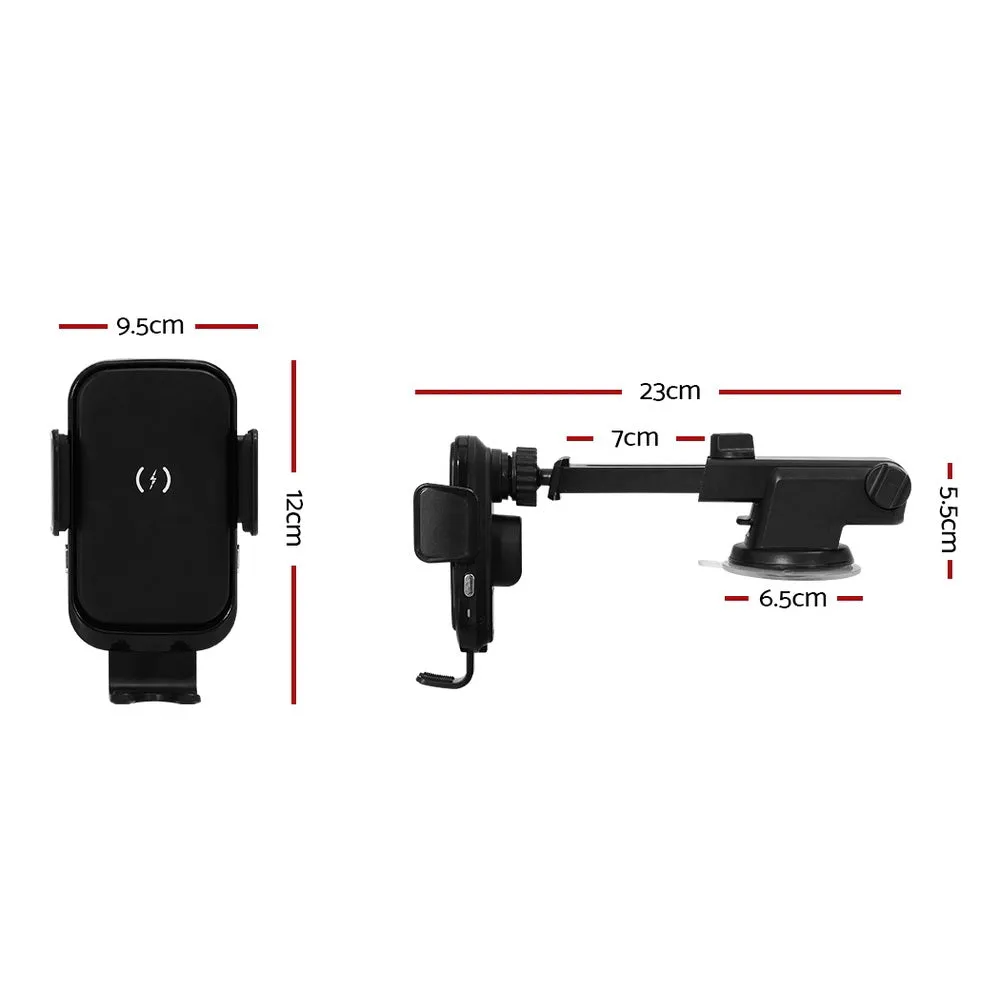15W Fast Wireless Car Charger, Suction/Vent Mount, Devanti