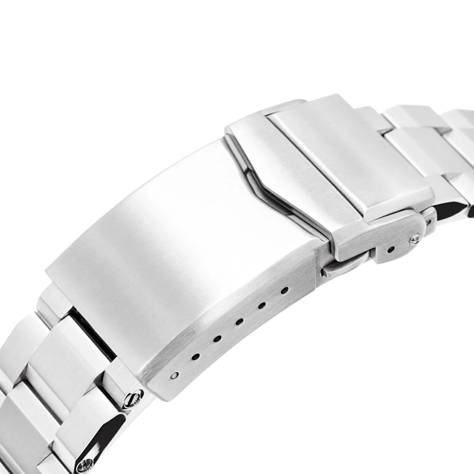 19mm Hexad III Watch Band for Grand Seiko 44GS SBGJ235 SBGJ201 SBGJ203, Stainless Steel - Brushed, V-Diver Clasp