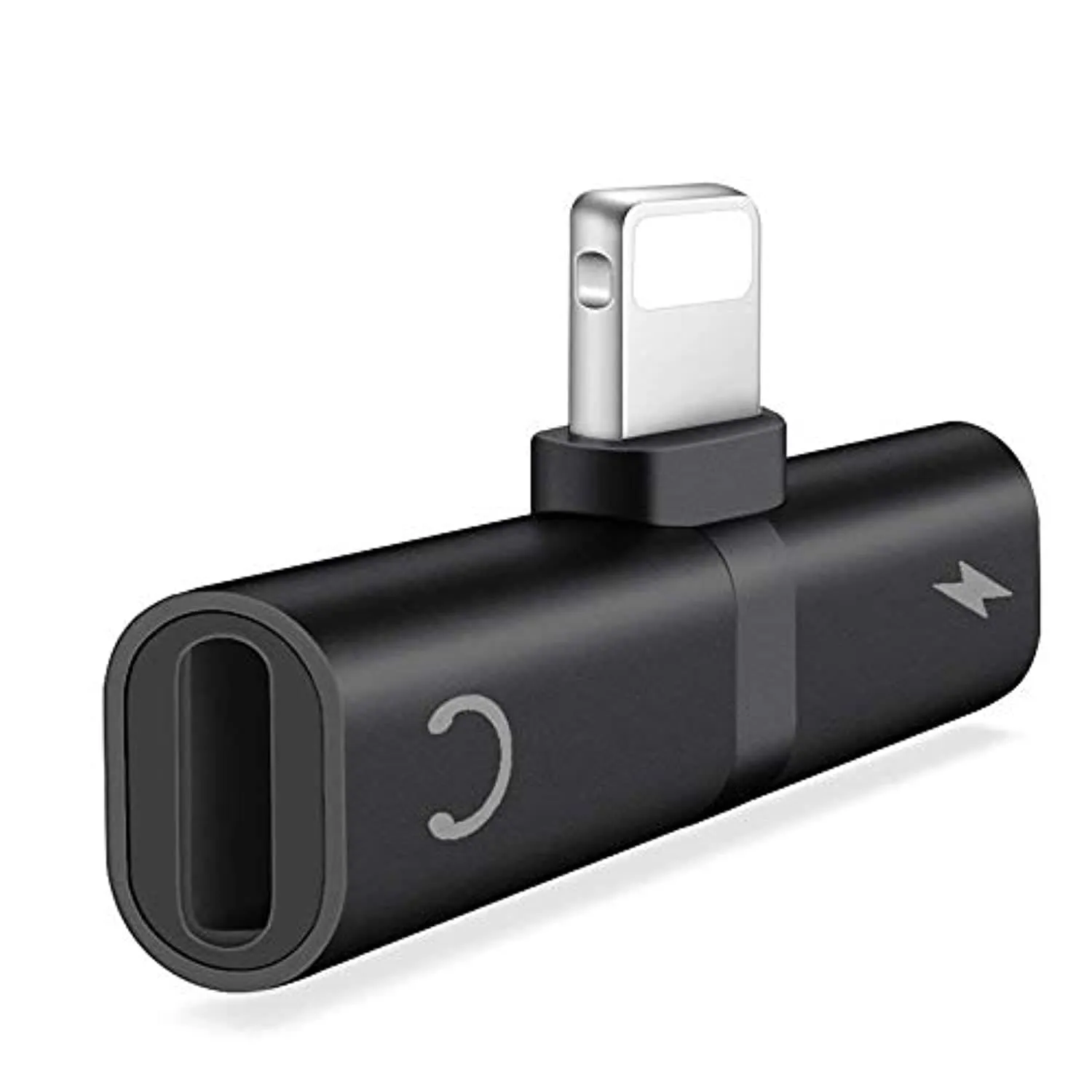 2 in 1 Mini Portable Charging Metal Splitter Audio Charger Adapter