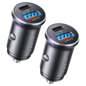 2-Pack Lisen 54W USB-C Car Charger