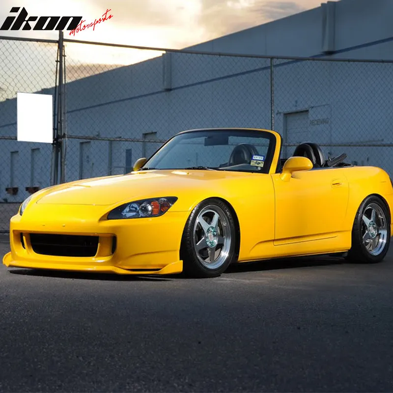 2004-2009 Honda S2000 Mugen Style Unpainted Black Front Bumper Lip PU