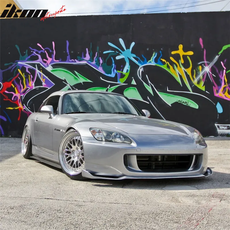 2004-2009 Honda S2000 Mugen Style Unpainted Black Front Bumper Lip PU