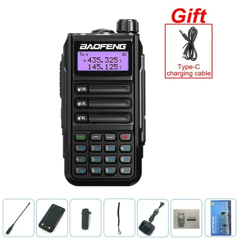 2022 BAOFENG Radio UV-16 PLUS Rainproof High Power Walkie Talkie VHF&UHF Long Range FM Portable Transceiver 2 Way Ham Radios New