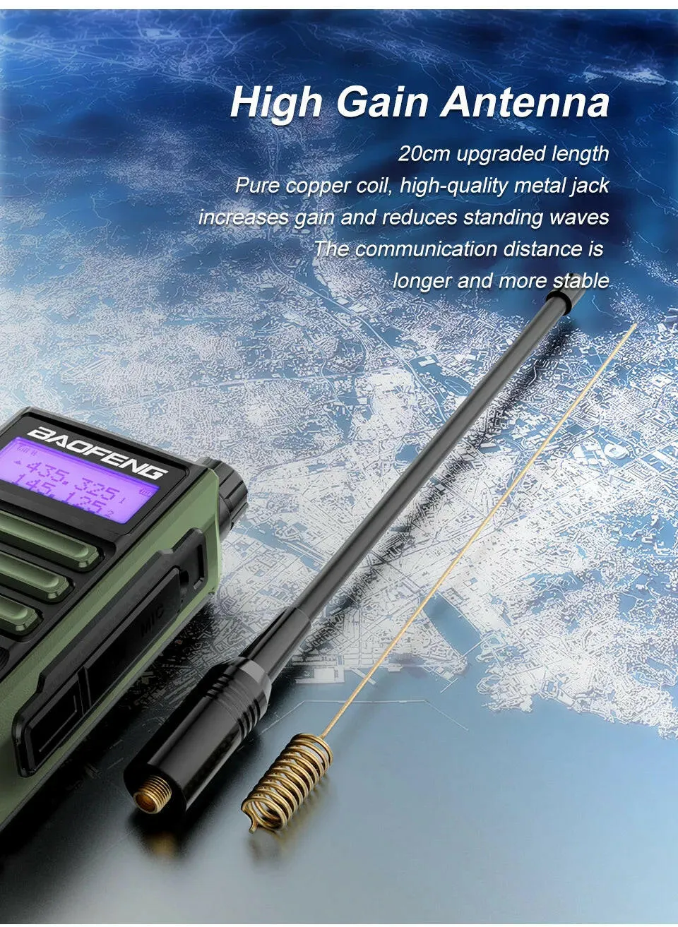 2022 BAOFENG Radio UV-16 PLUS Rainproof High Power Walkie Talkie VHF&UHF Long Range FM Portable Transceiver 2 Way Ham Radios New