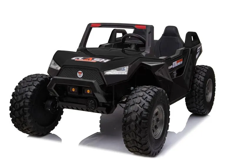 2025 Clash 4x4 | 24V 9AH | UTV Dune Buggy Upgraded 2 Seater Ride-On XXL | Large Leather Seat | Rubber Tires | Holds 325 Lbs | Remote | 10-15 KPh