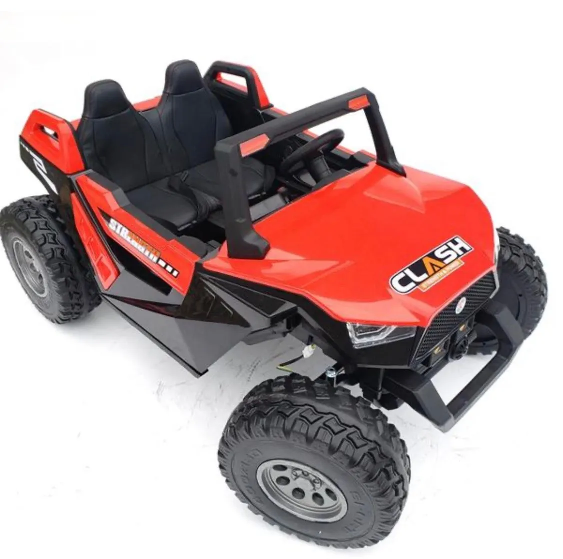 2025 Clash 4x4 | 24V 9AH | UTV Dune Buggy Upgraded 2 Seater Ride-On XXL | Large Leather Seat | Rubber Tires | Holds 325 Lbs | Remote | 10-15 KPh