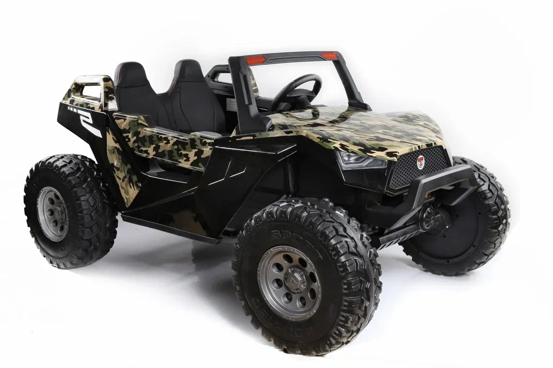 2025 Clash 4x4 | 24V 9AH | UTV Dune Buggy Upgraded 2 Seater Ride-On XXL | Large Leather Seat | Rubber Tires | Holds 325 Lbs | Remote | 10-15 KPh