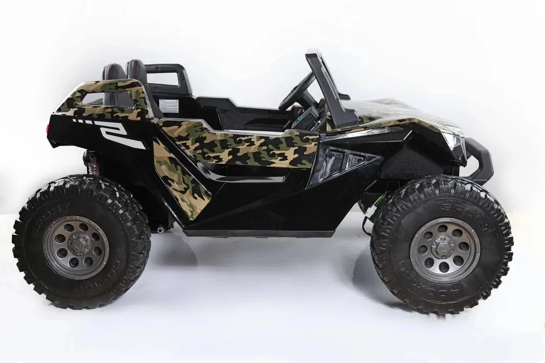 2025 Clash 4x4 | 24V 9AH | UTV Dune Buggy Upgraded 2 Seater Ride-On XXL | Large Leather Seat | Rubber Tires | Holds 325 Lbs | Remote | 10-15 KPh