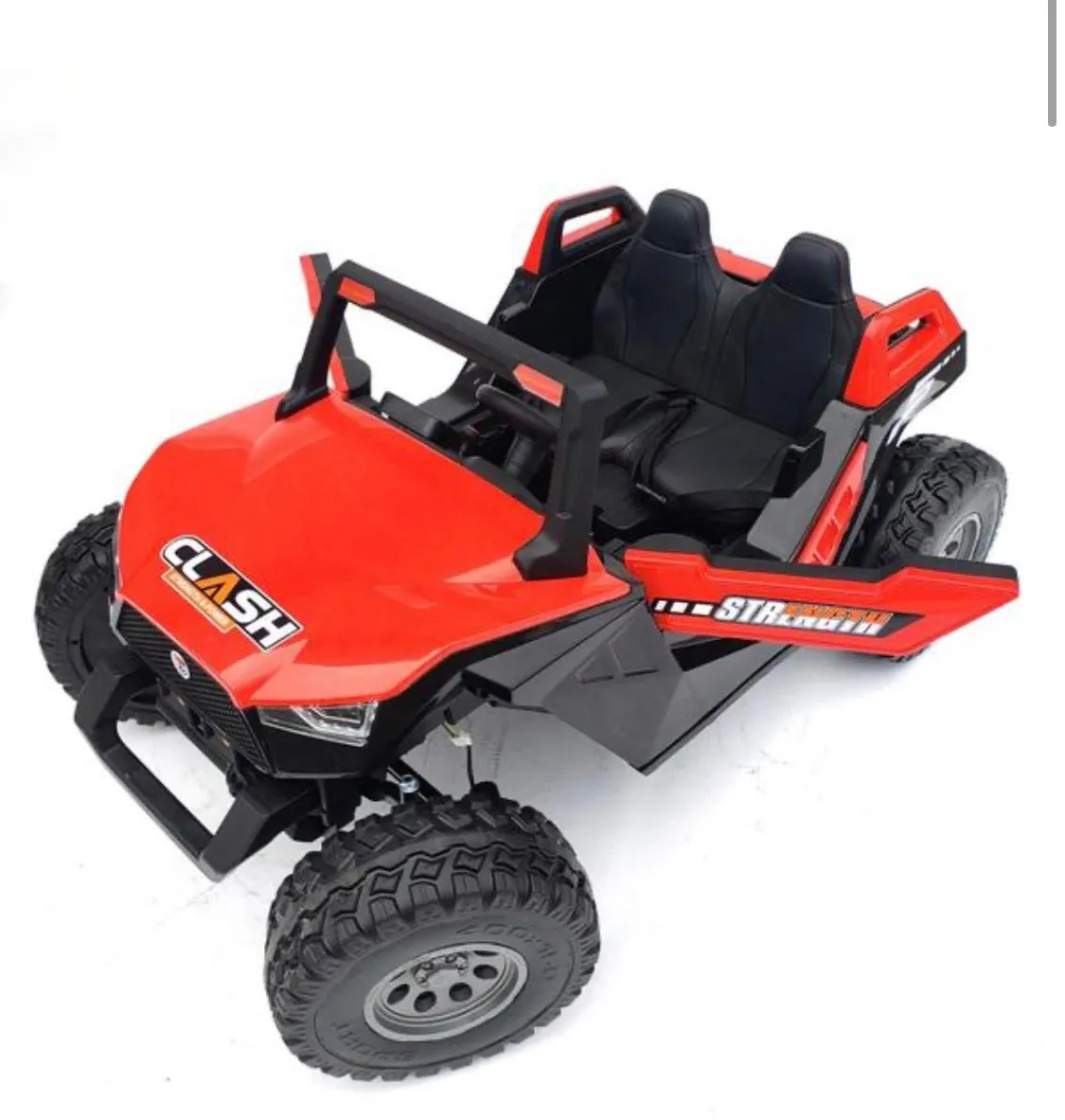 2025 Clash 4x4 | 24V 9AH | UTV Dune Buggy Upgraded 2 Seater Ride-On XXL | Large Leather Seat | Rubber Tires | Holds 325 Lbs | Remote | 10-15 KPh