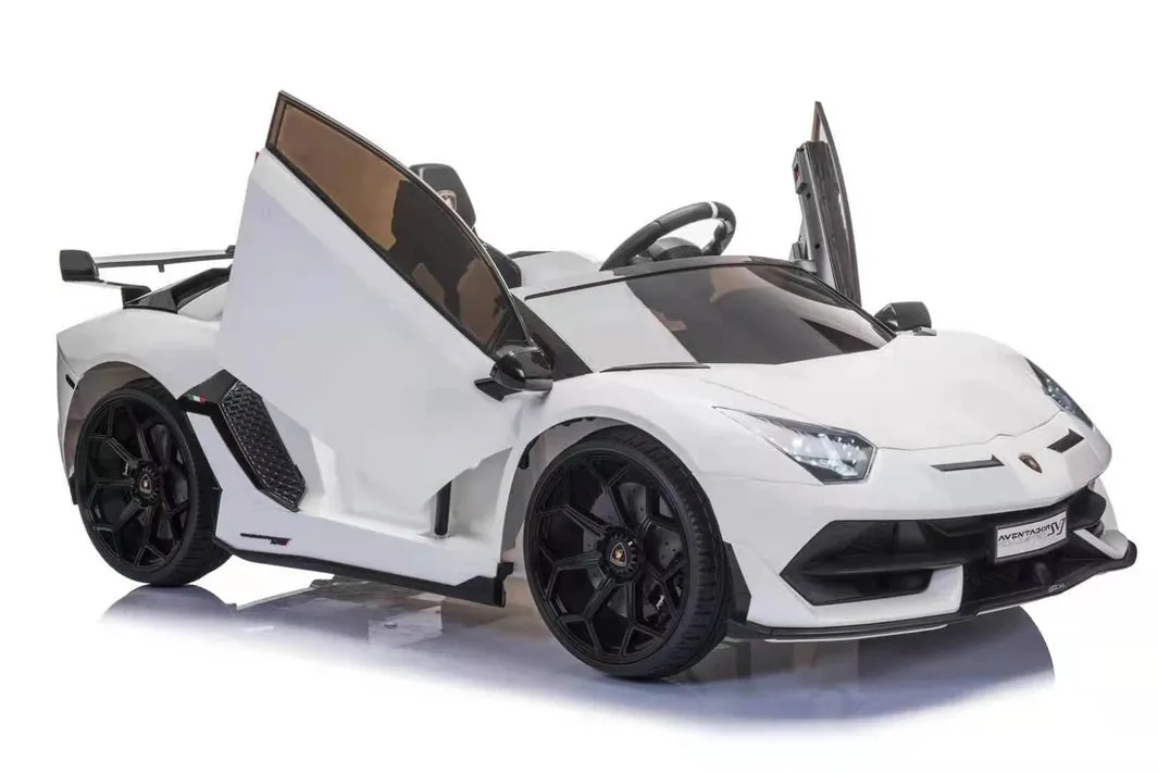 2025 Licensed 24V Lamborghini Aventador SVJ | 2 Seater Ride-On Upgraded | Drift Function | Rubber Tires | Leather Seats | Remote