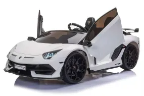 2025 Licensed 24V Lamborghini Aventador SVJ | 2 Seater Ride-On Upgraded | Drift Function | Rubber Tires | Leather Seats | Remote