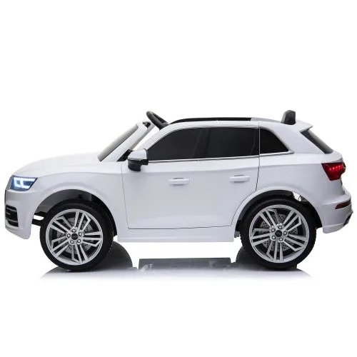 2025 Licensed Audi Q5 Upgraded 12V Ride On Car For Kids | Leather Seat | Rubber Wheels | 12V | 1 Seater | LED Lights | Remote | Ages 1-6 |