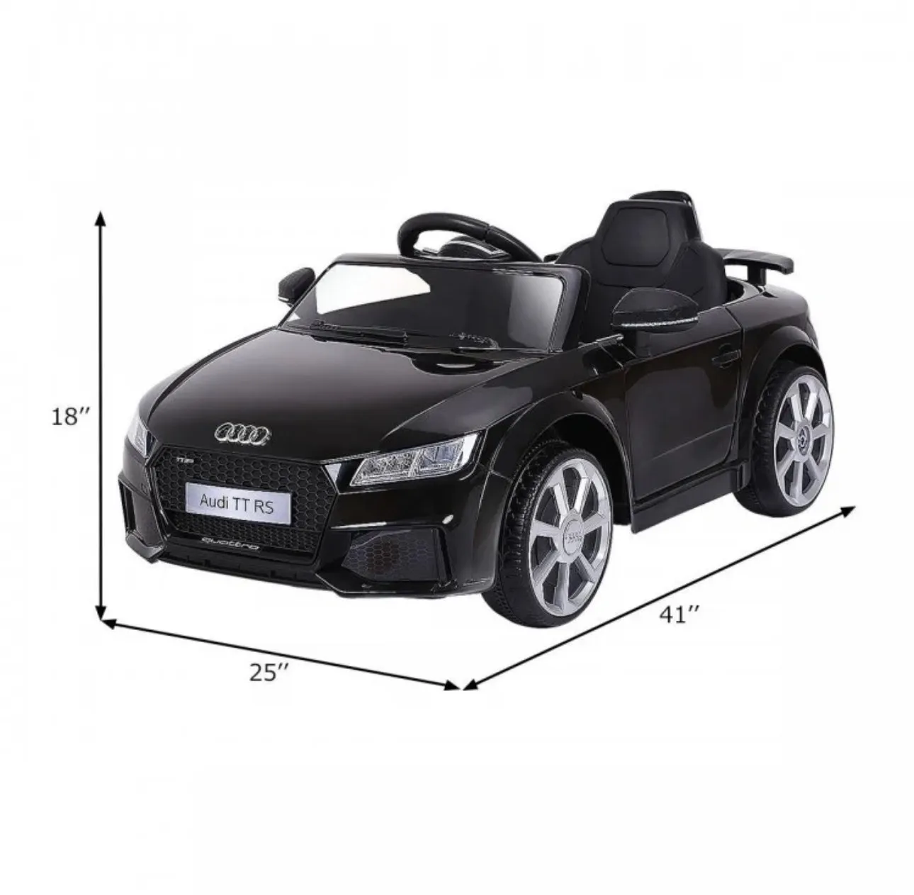 2025 Licensed Audi TT RS Ride On Car Upgraded | 12V | 1 Seater | Music | Seat Belt | LED Lights | Remote