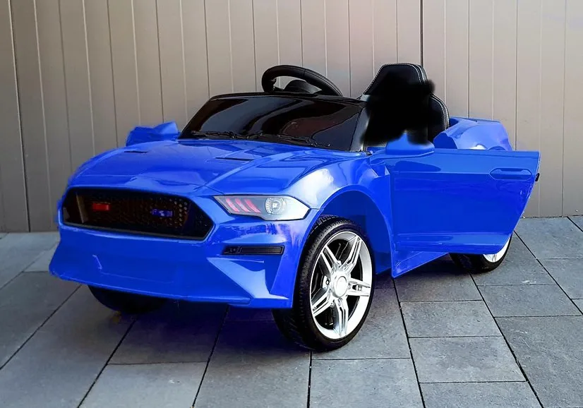 2025 Mustang Style Kids Ride-On Car | 12V | Leather Seat | Rubber Tires | Upgraded 1 Seater | Remote