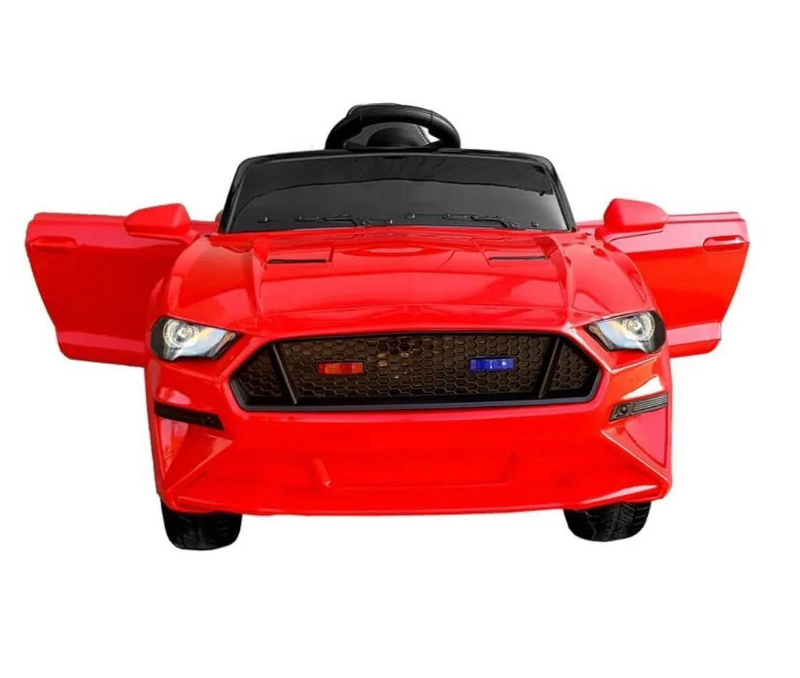 2025 Mustang Style Kids Ride-On Car | 12V | Leather Seat | Rubber Tires | Upgraded 1 Seater | Remote